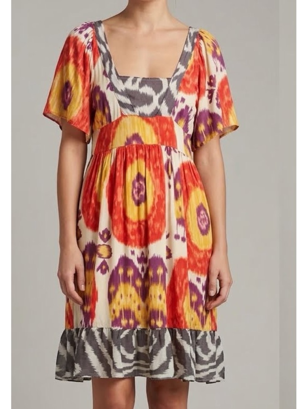 Urban Outfitters Anthropologie Abstract Pattern Summer Dress Size Large